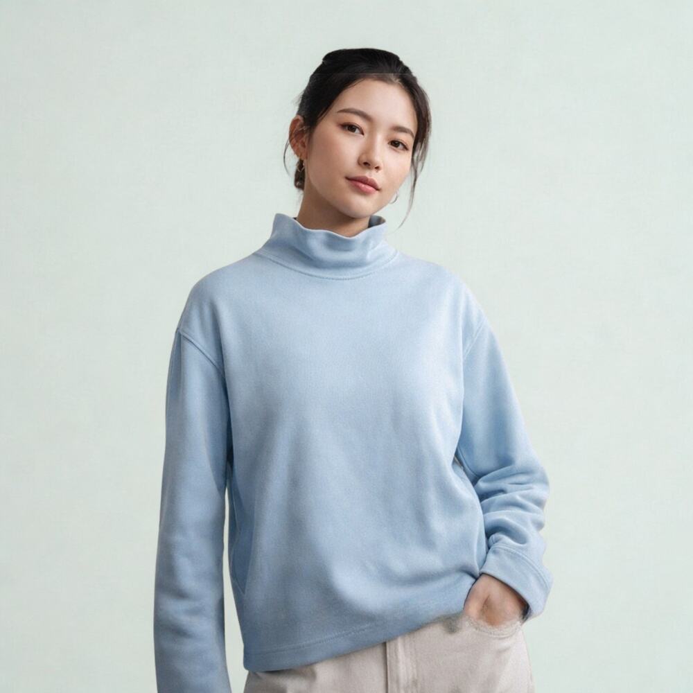 Whitefish Bay Minimalist Long Sleeve Top Womens Small Coastal Scandi Distressed